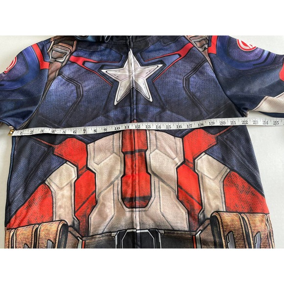 Men’s Marvel Avengers Captain America Age Of‎ Ultron Mask Full Zip Hoodie Size M - Picture 5 of 9